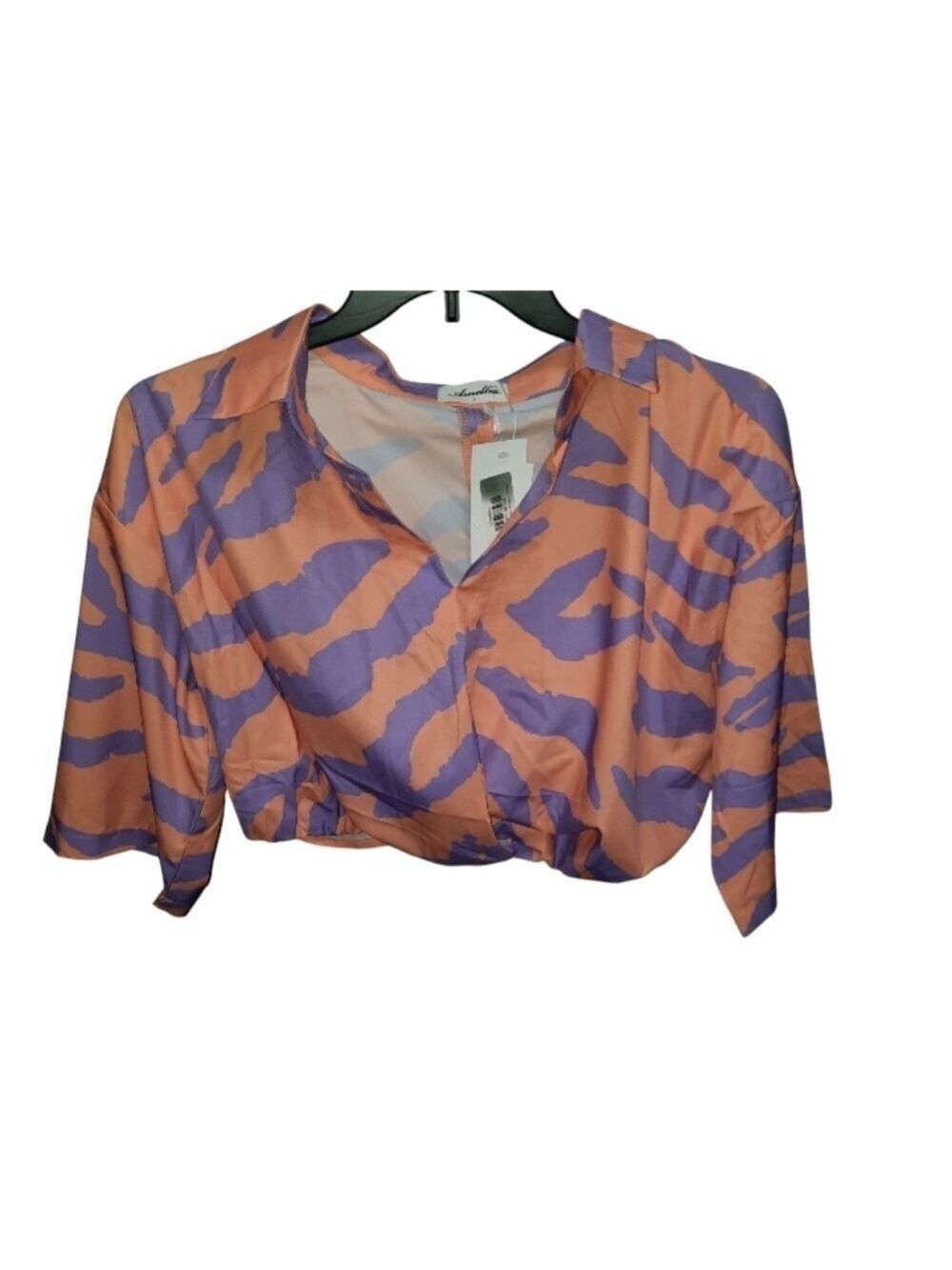 Amellia Colorful Cropped Top Large NWT